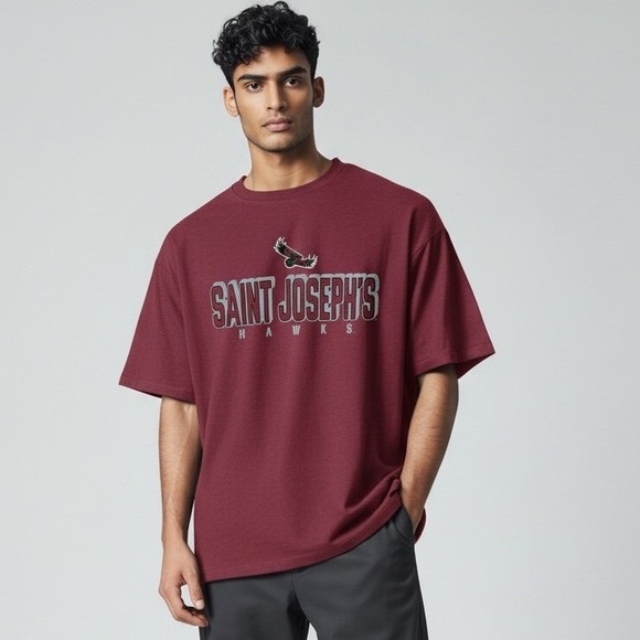 Rivalry Threads Other - Rivalry Threads Saint Joseph's Hawks Mens XL T-Shirt Maroon Burgundy NWT